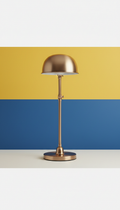 Brushed Metal Desk Lamp With Dimmable Light