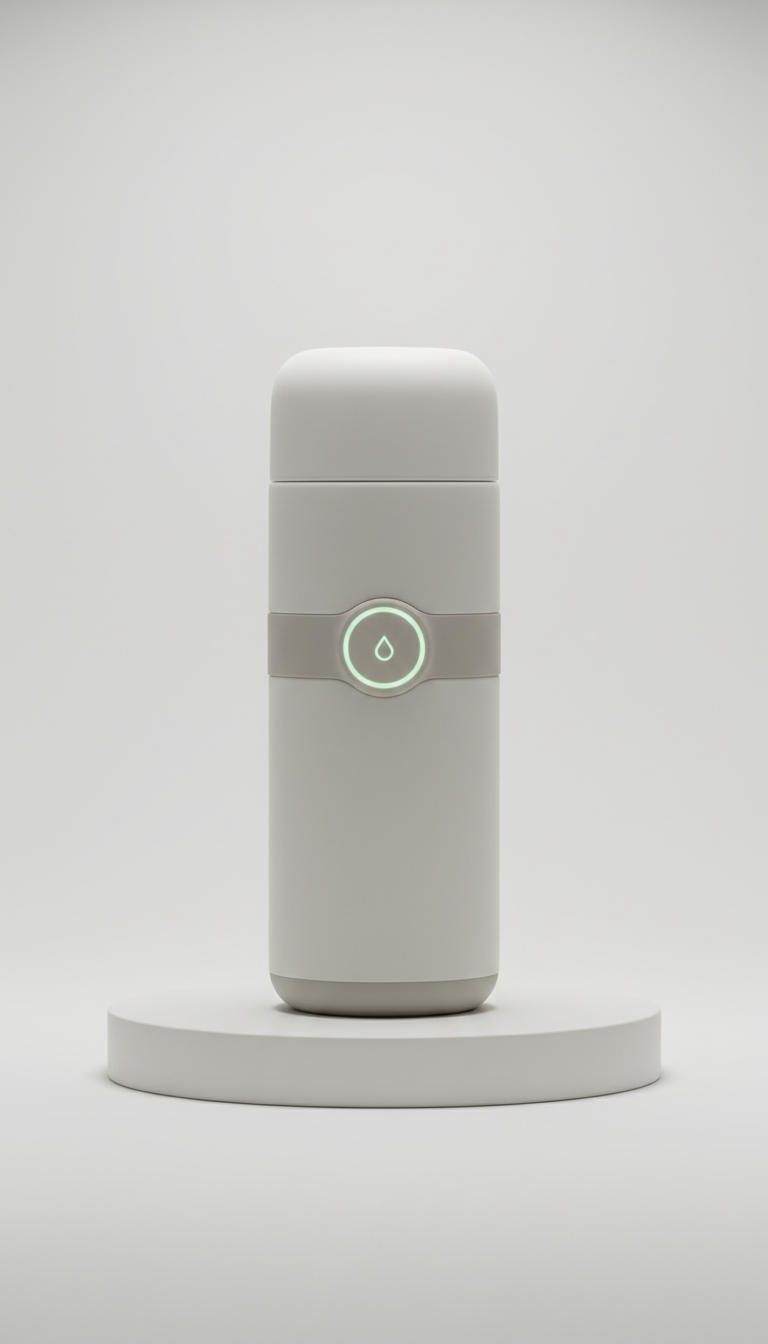 Minimalist smart water bottle
